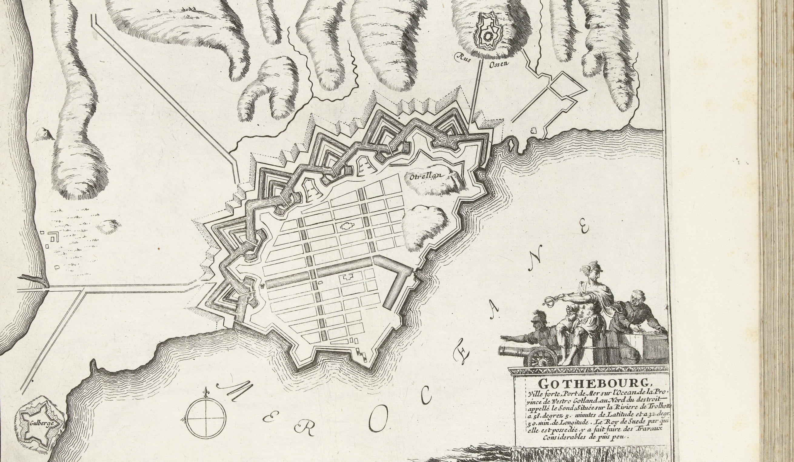 Plattegrond van Gothenburg.